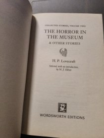 现货The Horror in the Museum & Other stories: Collected Short Stories Volume Two (Tales of Mystery & the Supernatural)