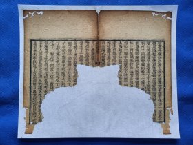 古籍散页【红楼梦】一页 ，编号 6 ，破损缺纸比较严重，已经手工托纸。这是一张古籍散页，不是一本书，作品尺寸：24*20厘米。