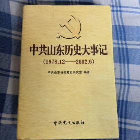 中共山东历史大事记:1978年12月～2002年6月