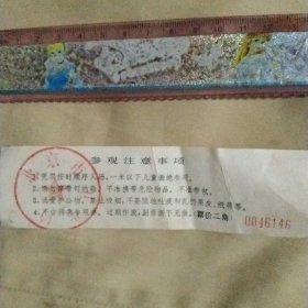 人民大会堂参观券:(背面盖有北京市卫生局印章，详见如图)极具收藏价值。