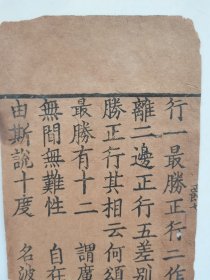 古老佛经残页一片片，29×11.2cm，两指帘纹，赵体字，收到了三天不中意可退货退款。