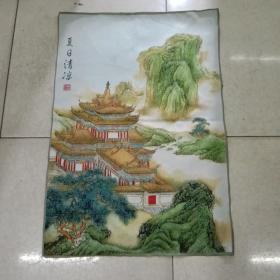 《夏日清凉》，丝织品，尺寸90*62