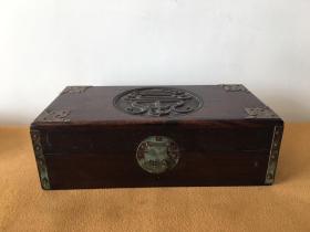 铜包角红木文书盒