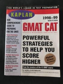 Graduate Management Admission Test 经企管理研究生入学考试 KAPLAN GMAT CAT 1998-99年版本 内页局部有笔迹划线