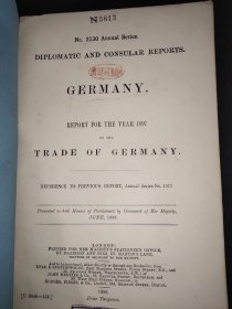 diplomatic  and consular reports  美国外交和领事报告 第2130号  德国1897年之商务