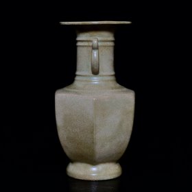 宋汝窑双耳瓶 23/13厘米