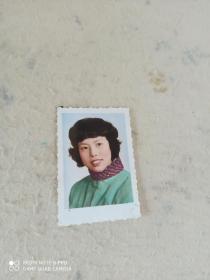 老照片 美女照片10*7cm背面粘了