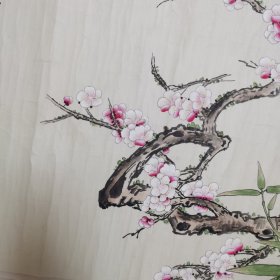 刘子铸花鸟画：红梅争春