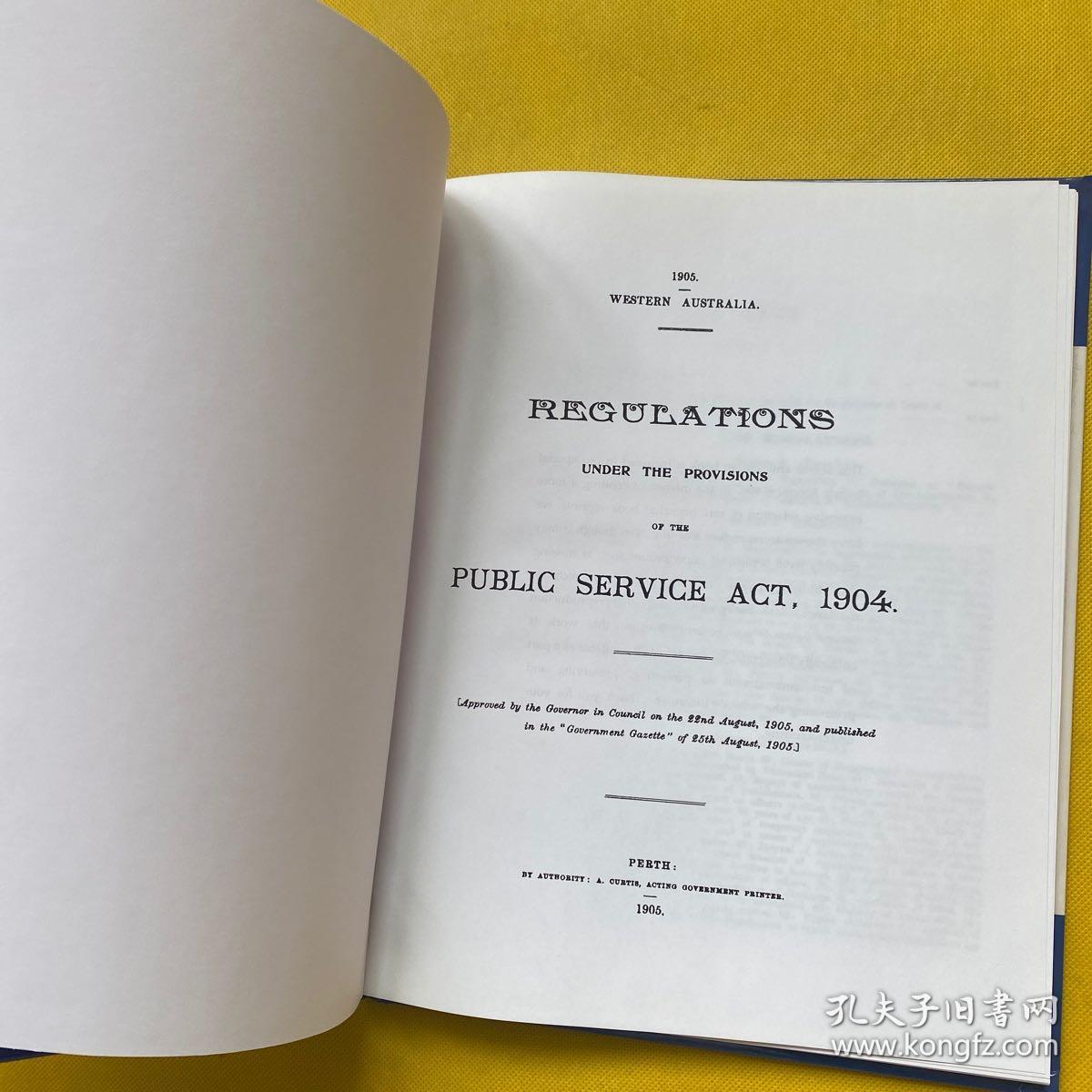 Regulations Under the Provisions of the Public Service ACT, 1904 (1905)