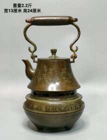 铜壶
做工精细，造型独特，保存完好，尺寸如图……wby