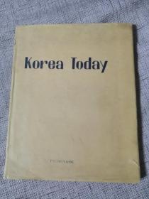 Korea Today 朝鲜老画册：朝鲜（1957年朝鲜平壤出版，大16开精装本，150页）扉页有朝鲜人民军两位军官签赠中国同志的象征两国军人同窗友谊的文字（完整无缺，品好如图）英文版