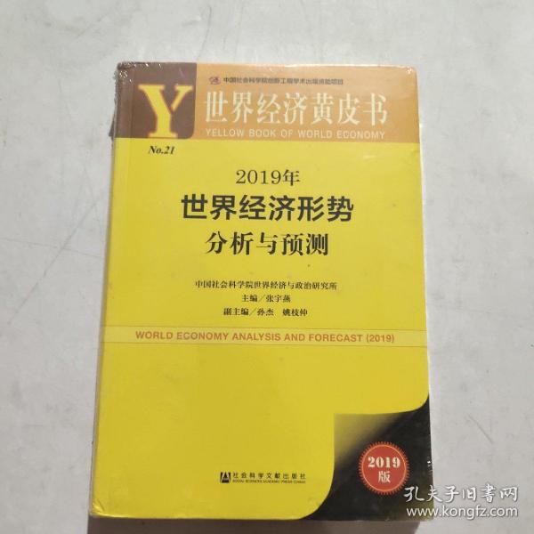 世界经济黄皮书:2019年世界经济形势分析与预测