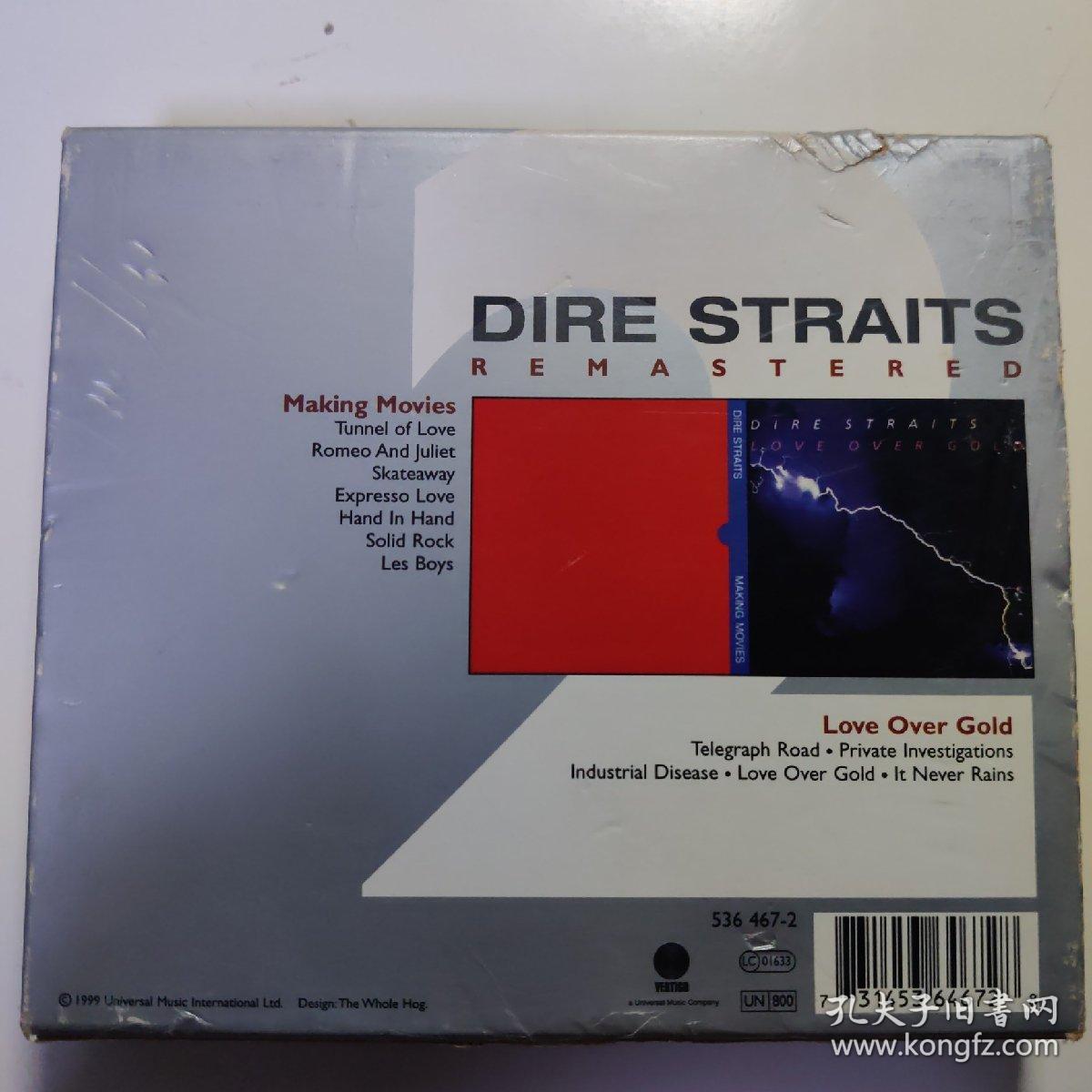 英式摇滚 Dire Strairs - Making Movies & Love Over Gold 双CD