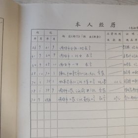 1977年教师登记表：于娴 英雄小学/工农人民公社 贴有照片