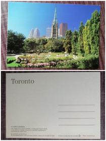 外国明信片，加拿大原版，圣詹姆斯教堂，品如图