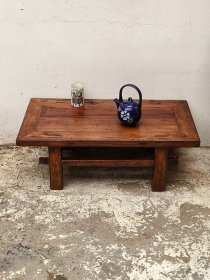 地桌矮桌小茶桌，品相皮克一流可正常使用民俗老物件复古装饰怀旧摆设 尺寸88-45-32