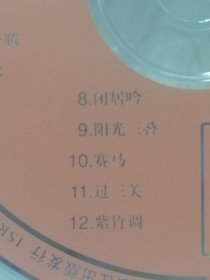 正版：二胡世界风光音乐欣赏VCD单碟（裸碟）