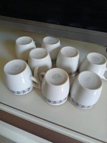 中国出品，创汇时期-咖啡杯子8个
