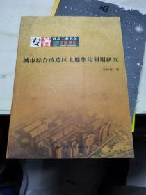 城市综合改造区土地集约利用研究