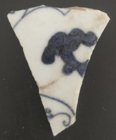 清代青花古瓷片.