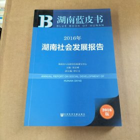 2016年湖南社会发展报告