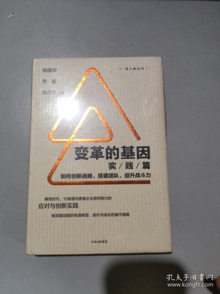 变革的基因：如何创新战略、搭建团队、提升战斗力（实践篇）