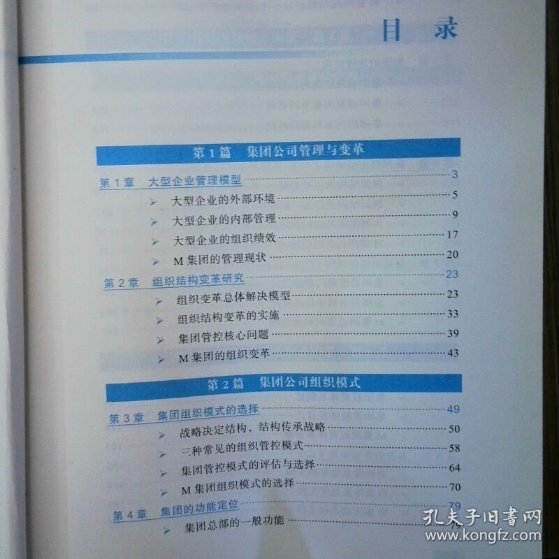 集团管控  9787800878046