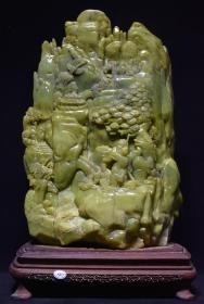 碧玉人物摆件FV