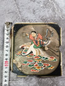 民国老商标。人物坐仙鹤图。包老保真怀旧。年底回笼资金特价处理