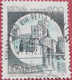 【意大利邮票】城堡普票600里拉信销 斯卡利杰罗城堡