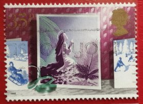 英国邮票 1988年 圣诞节 5-5 信销