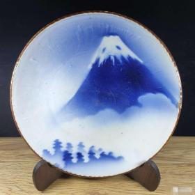 日本中古富士山观赏盘一个（大）