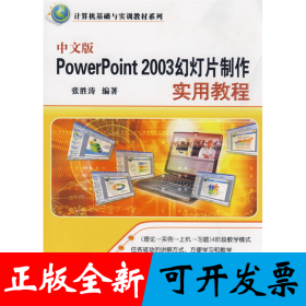 中文版PowerPoint 2003幻灯片制作实用教程（计算机基础与实训教材系列）