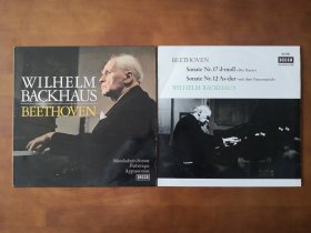 巴克豪斯演奏的贝多芬五首钢琴奏鸣曲 黑胶唱片LP双张 包邮