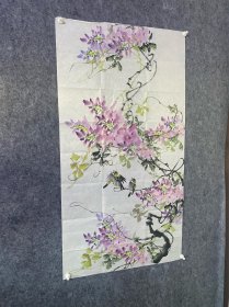 无款花鸟画一副