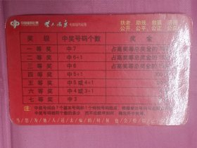2001年年历卡（中国福利彩票）楚天风采