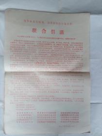 1973 年 为革命实行晚婚为革命实行计划生育联合倡议  宣传单 尺寸38*26CM