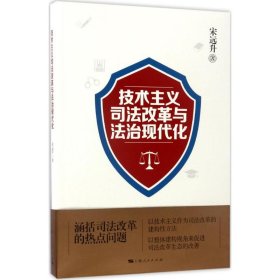 【正版新书】 技术主义司法改革与法治现代化 宋远升 著 上海人民出版社