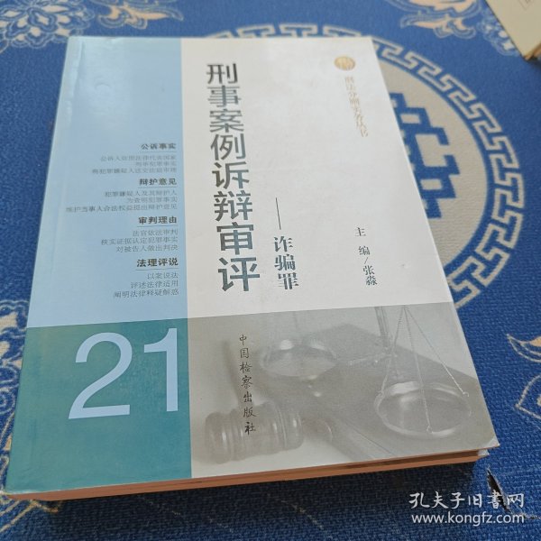 刑法分则实务丛书·刑事案例诉辩审评：诈骗罪