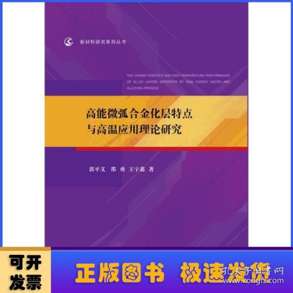 高能微弧合金化层特点与高温应用理论研究/新材料研究系列丛书