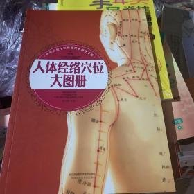 全新正品8开大本彩色人体经络穴位大图册（汉竹）赠送一本小黑白说明书