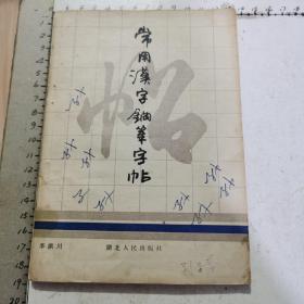 常用汉字钢笔字帖（李洪川 1988年初版） 见书影及描述