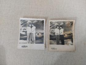 老照片(2张)：80年代俩姐妹.