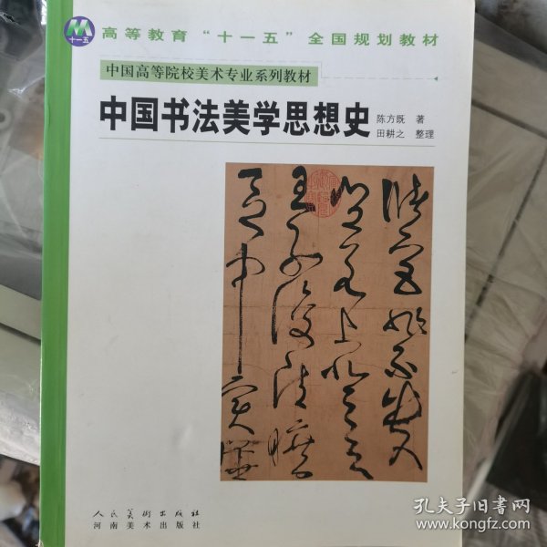 中国高等院校美术专业系列教材：中国书法美学思想史