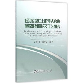 低品位镍红土矿湿法冶金提取基础理论及工艺研究