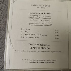 斯特拉文斯基:第一交响曲（CD1碟装）（外壳品相弱，碟片品相可以）
