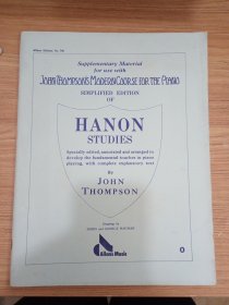 外国原版乐谱 hanon studies