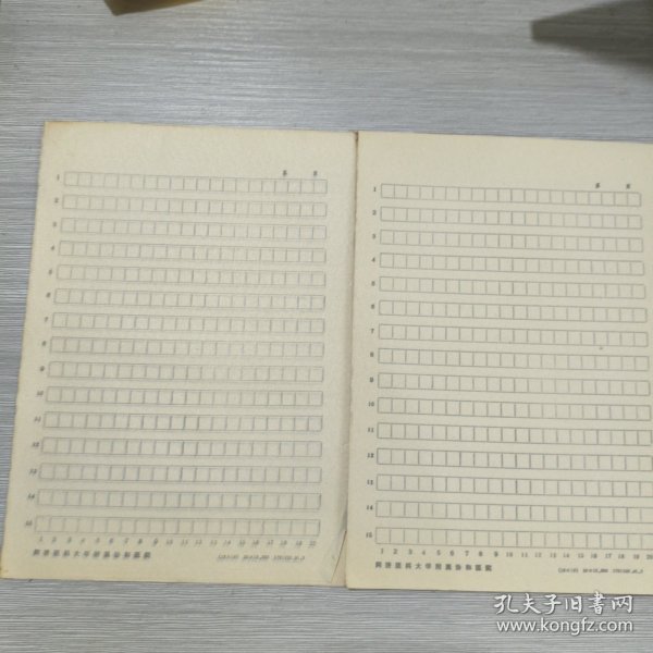 同济医科大学附属协和医院空白信笺信纸(16开)方格(87页)