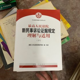 最高人民法院新民事诉讼证据规定理解与适用