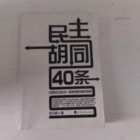 民主胡同40条：中国民主政治一般原理的随机阐释